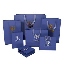 Sacos de papel impressos personalizados de luxo para compras de vinho