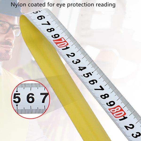 Tape de mesure en acier métrique OEM de 10 m avec conception de verrouillage automatique