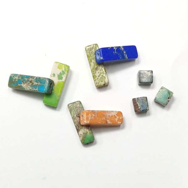 Natural Colors Stone Pendant Polished Finish Gemstone Clothing Accessories