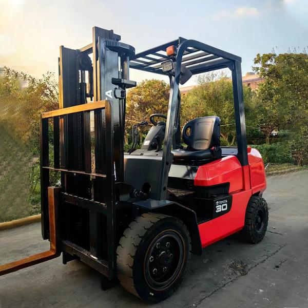 Container Operations Demands 3ton Toyota Manual Diesel Forklift with 4-wheel Drive