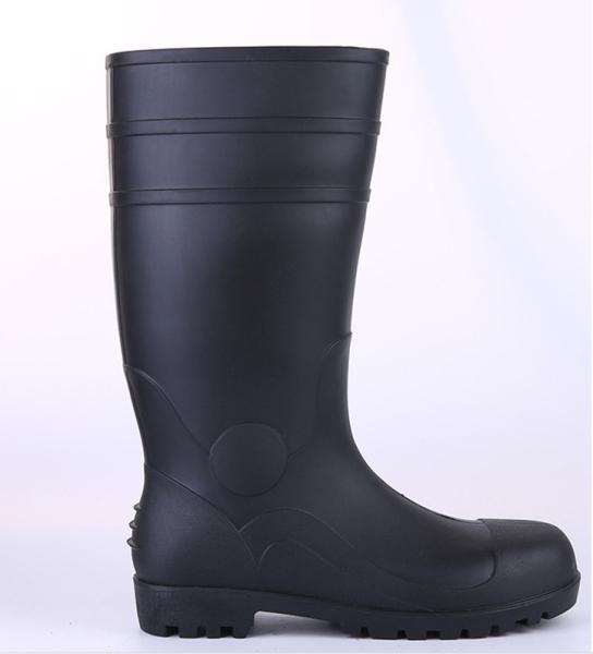 Special Anti-Smash, Oil-Resistant And Anti-Slip Black Labor Protection Rain Boots