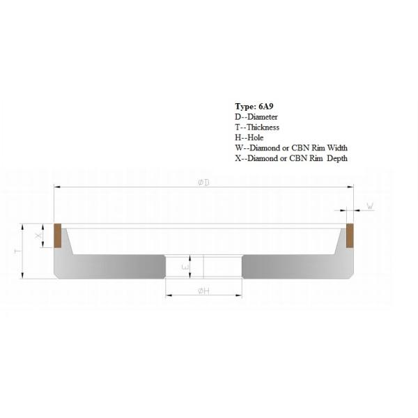 240 абразивных дисков диаманта песчинки 6A9 для точить лезвия пилы карбида