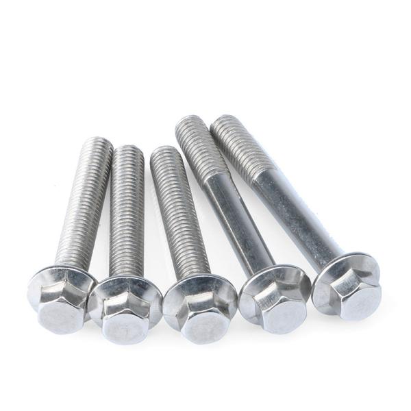 Stainless Steel Flanged Hex Bolts Grade 12.9 M10 Automotive Bolt Half Threads