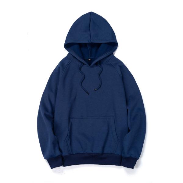 Men's Plus-size Hooded Sweatshirt Winter Streetman Loose White Fleece with Custom Print
