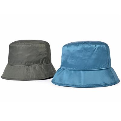 Fabric Reversible Outdoor Fishing Bucket Hat 6cm Long Brim UPF50+ Hiking Caps