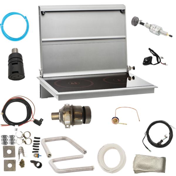 JP 2.2kw 12v Diesel Cooktop Stove with 2 Burners  for Room Heating and Cooking Top