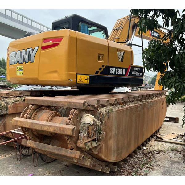 2020 Sany SY135C Excavadora anfibia Crawler Excavadora de pontón 1081 Horas de trabajo