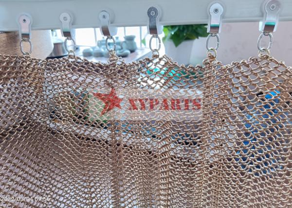 Aluminum Chain Mail Metal Mesh Curtain Used For Space Divider