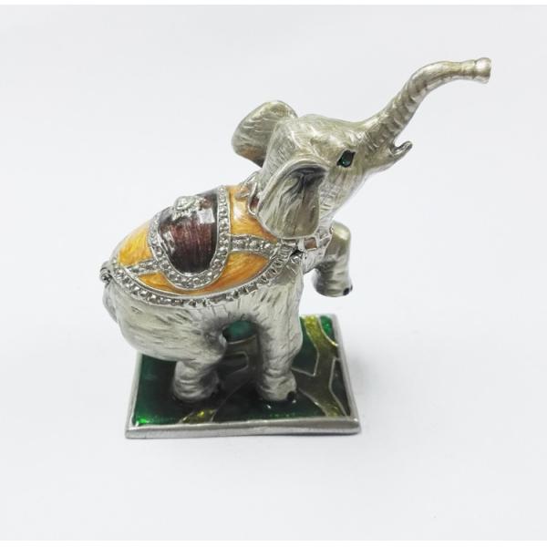 jewelry pewter box elephant jewelry box wholesale luxury gold plating elephant jewelry box