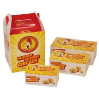 Takeout fried chicken box food grade customized logo biodegradable white cardboard packaging box