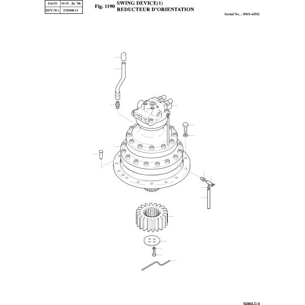 Редуктор качания СОЛАР280ЛК-Ллл/СОЛАР290-В гидравлический, планетарная коробка передач уменьшения 2101-1025Д