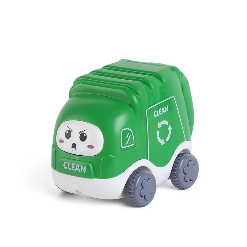 Wholesale Children′s Toys 2-6 Years Old Plastic Garbage Classification Car Toys Cartoon Engineering Car Toys