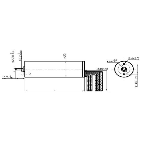 Круг мотора 22mm DC компактной текстуры мини безщеточный для больших репроекторов