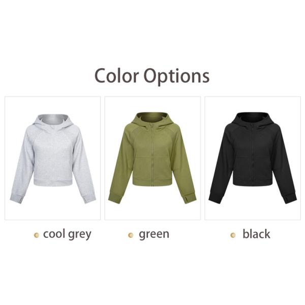 Winter Women's Casual Zip Up Hoodie Jacket Long Sleeve Hooded Sweatshirt With Pockets
