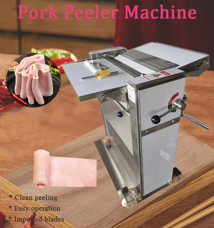 Semi-Automatic Electric Pork Skin Beef Meat Membrane Peeling Machine
