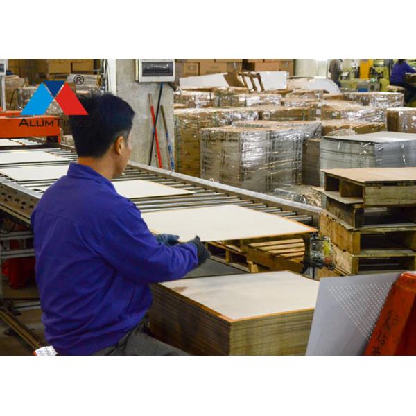 Water Proof Artistic House Interior Ceiling Tiles Suspended Type Flower Design