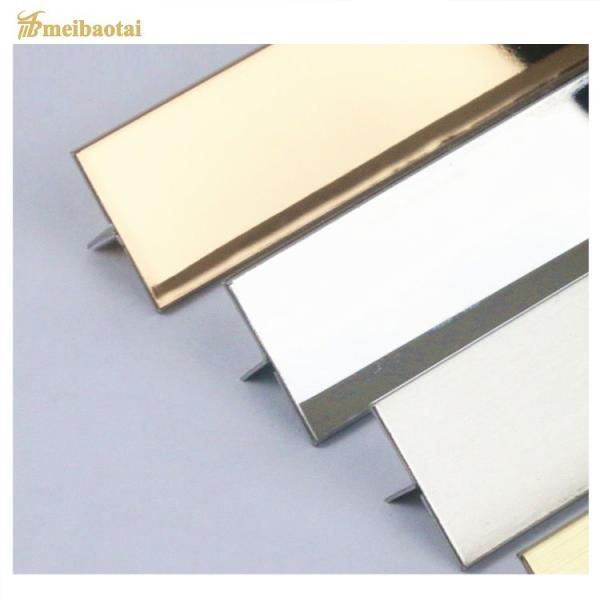 304 Stainless Steel Tile Edge Trim T10 X 3048mm with Mirror Surface for Corner Protection