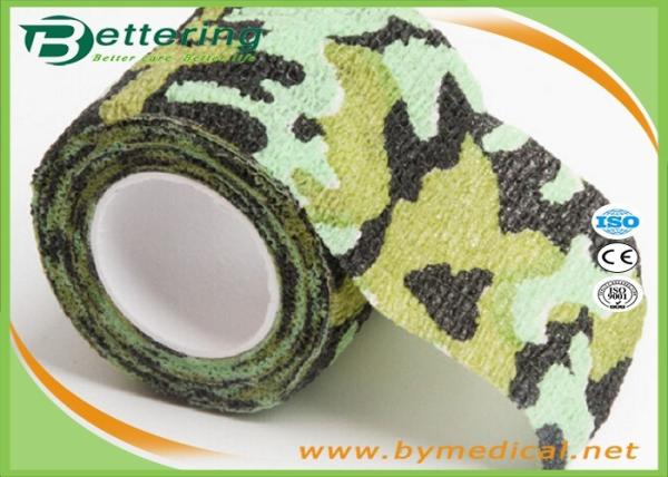 Camouflage Non Woven Self Adhesive Elastic Bandage For Army Camping Hunting