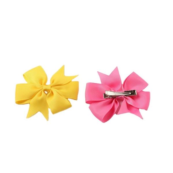 Ribbon Hair Bow Accessories 8cm Solid Color Grosgrain Fabric for Girls' Hair Band Bow