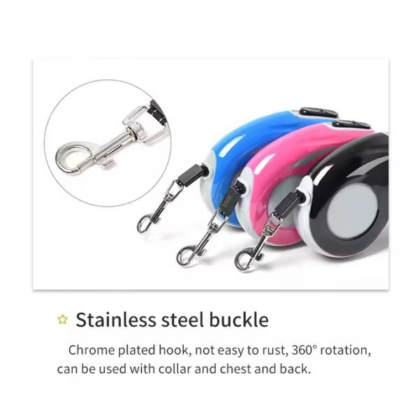 Colored Sublimation Automatic Retractable Dog Leash Heat Transfer Pet Leash Cat Leash 3M And 5M