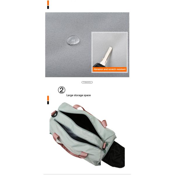 Bolso de deporte a prueba de agua personalizado con bolsillo húmedo y compartimiento para zapatos