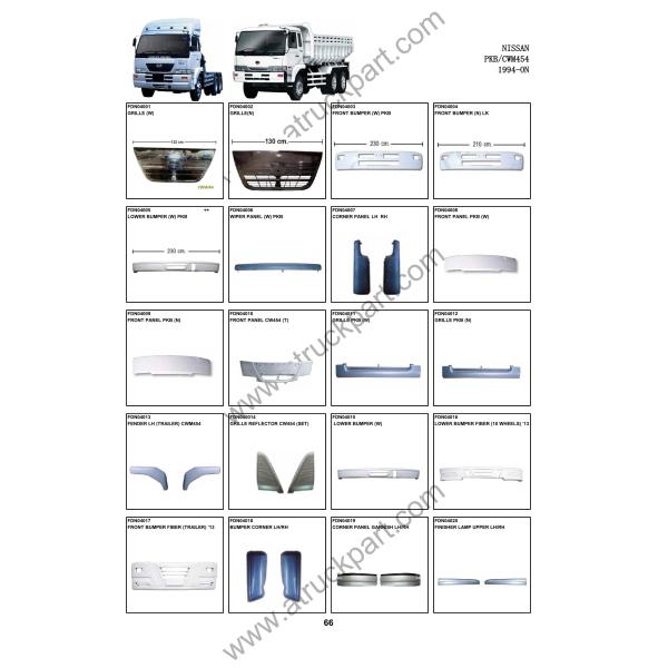 Chrome Corner Panel Garnish For Nissan UD PKB/CWM454 Nissan Ud Truck Spare Body Parts