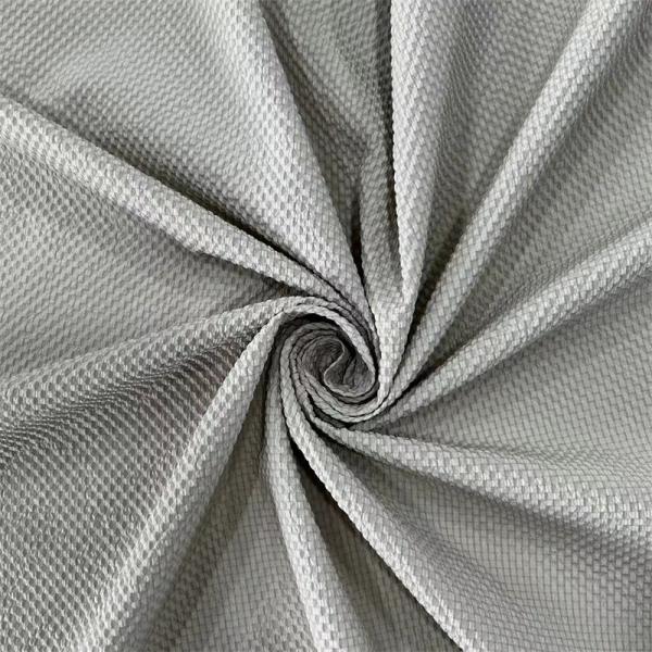 Low Stretch Plain Bubble Check Fabric Laminated Lightweight Denim Fabric Seersucker