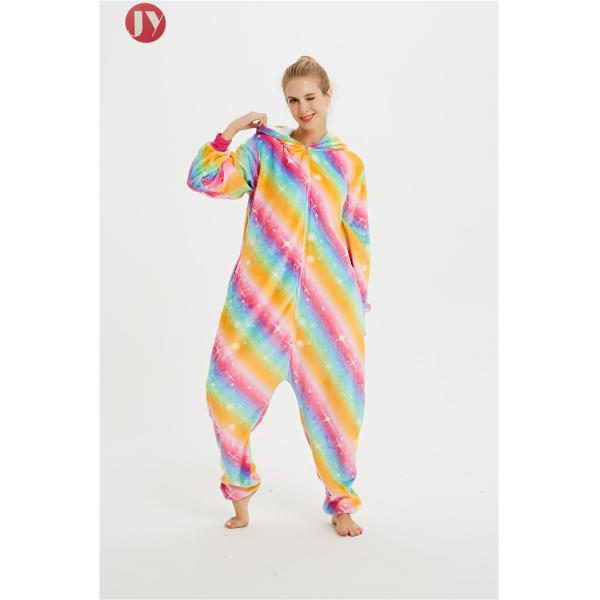 Plus Size Kigurumi Unicorn Onesie ,Thermal Light Weight Girls Rainbow Onesie