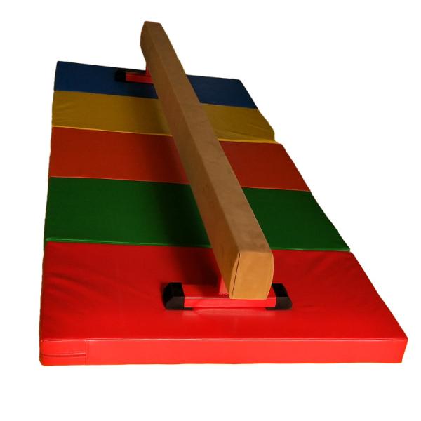 Large Sport Kids Gymnastics Beam And Mat 60CM Height Waterproof Anti Crack