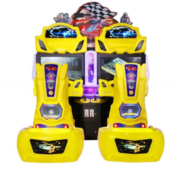 Double Players Car Driving Arcade Machine Luxury For Shopping Mall