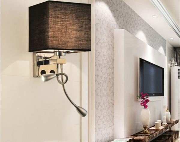 Fabric Led Wall Lights Cloth Lamp Stair Hotel Corridor Living Room Bedroom Aisle Bedside bed headboard lamp （WH-VR-82）