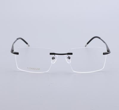 Flexible Spectacle Titanium Optical Frame Rimless Eyeglasses