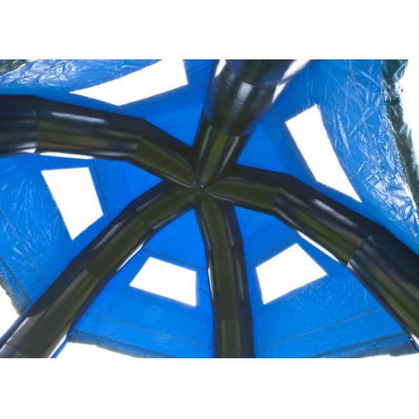 Adverstisment Inflatable Event Tent Commercial Black Blue Waterproof 6.8 X 6.8 X 4.8M