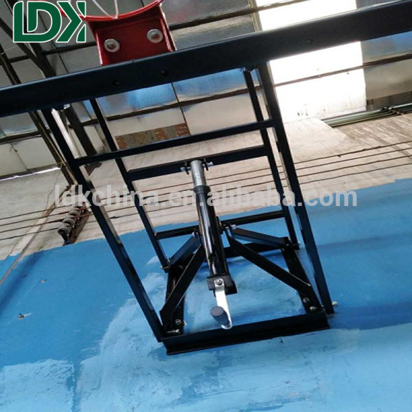 Portable Durable Wall Mounted Adjustable Height Tempered Glass Basketball Hoop For Schools LDK10017