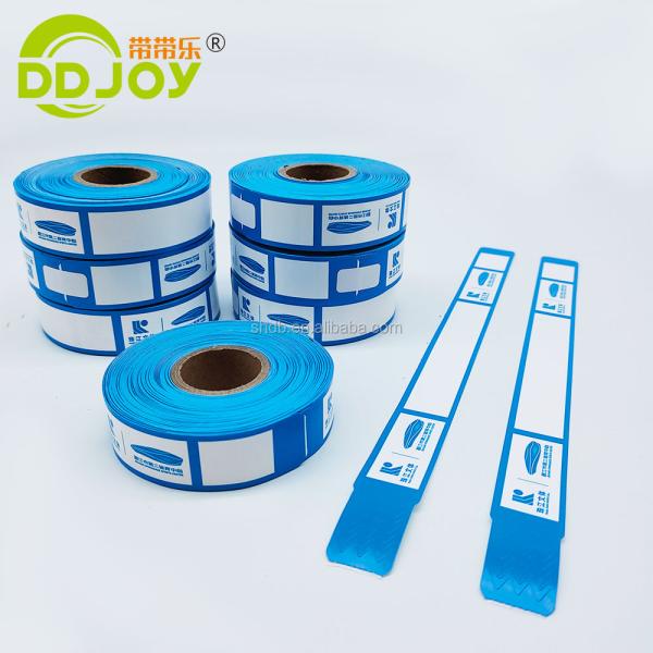 Letter Shape Self-Printable Adhesive Bracelet for Scenic Events and Admission Tickets
