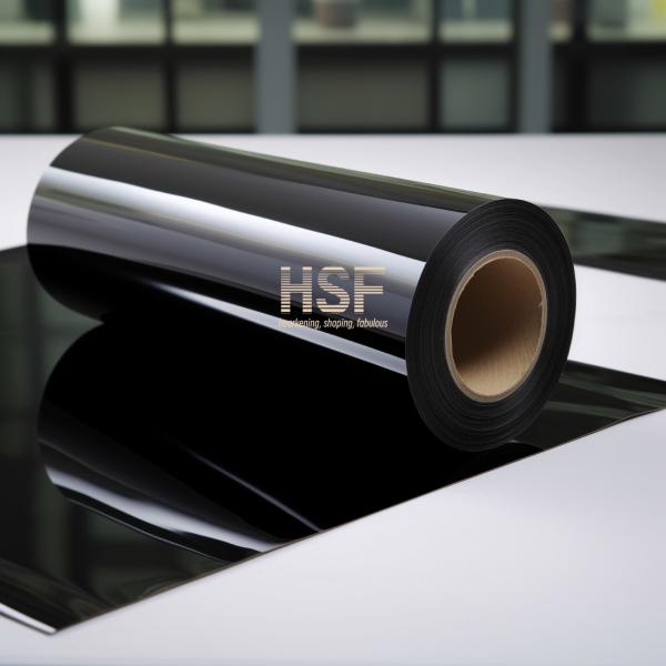 36 microns Film de polyester noir opaque non enduit de silicone