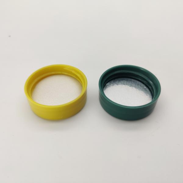PP Smooth Wall 28mm Screw Cap , Cracks Impact Plastic Bottle Lid
