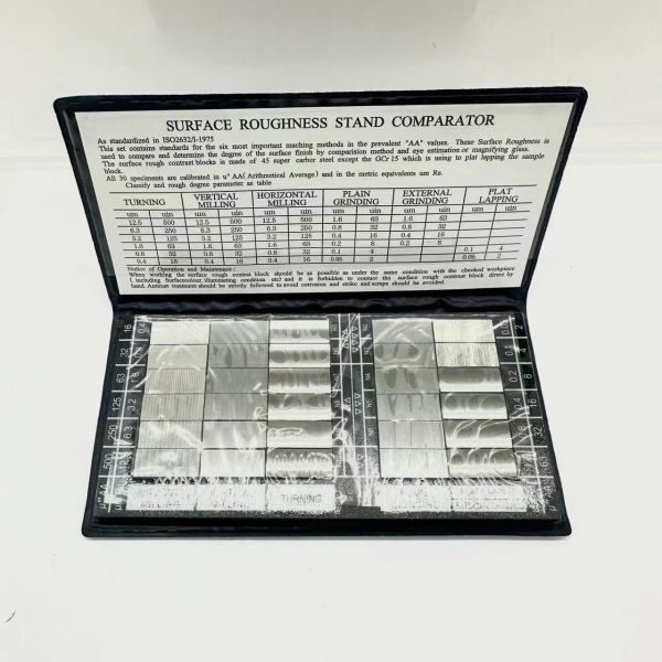 Steel Roughness Comparison Sample Block Lathe Milling Grinding Standard Specimen