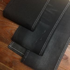 Джинсов ткани джинсовой ткани хлопка Tencle цвет 9oz материальных черный