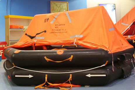 Sea self life raft,MSC inflatable liferaft with hydrostatic release unit