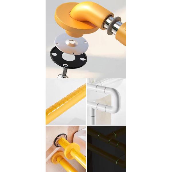 Anti Skid Non Slip Stainless Steel Grab Bar For Hospitals Nursing Homes OEM