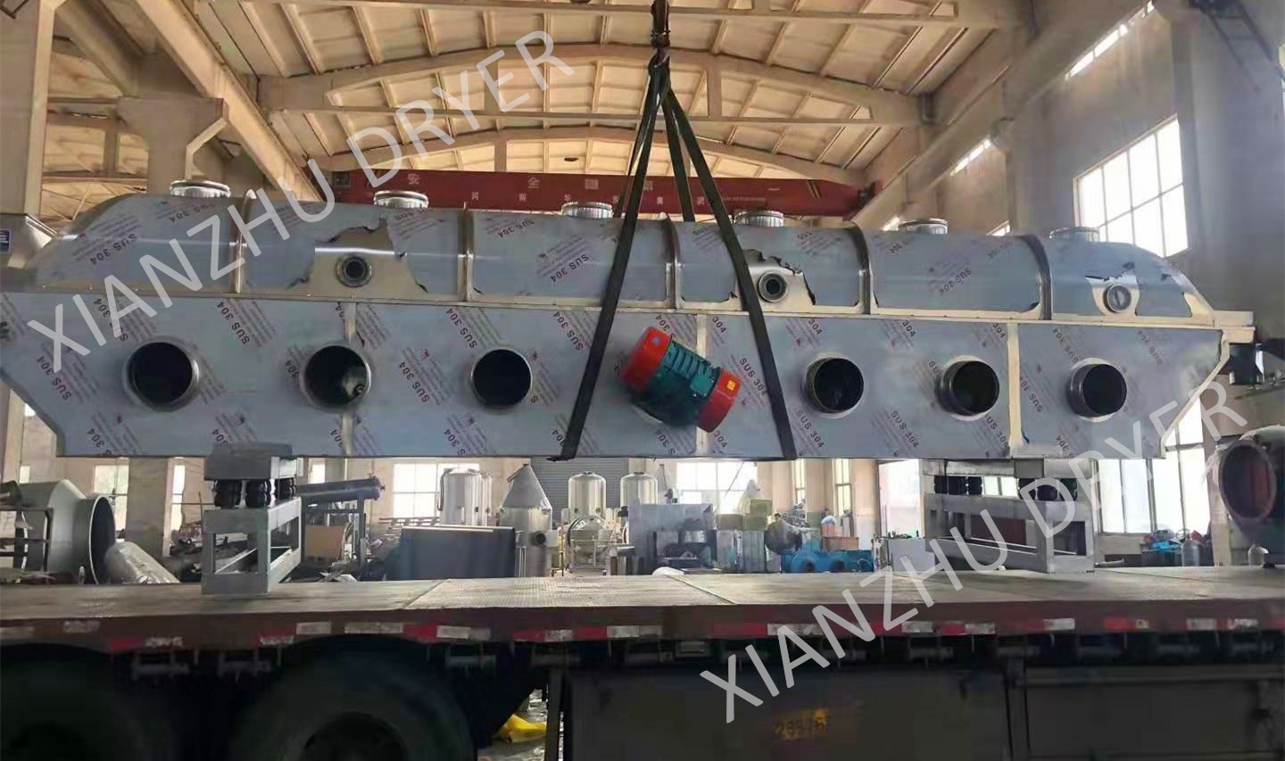 Soybean Meal Vibrating Fluidized Bed Dryer Grain Processing Drying Machine
