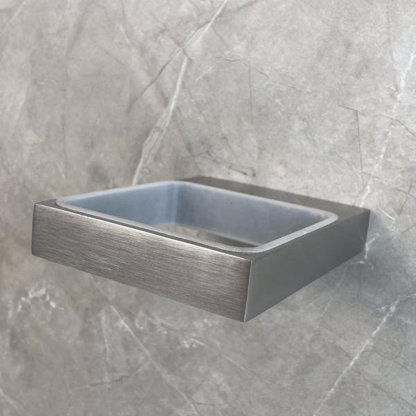 Современный набор оборудования ванны держателей щетки туалета нержавеющей стали металла стеклянный