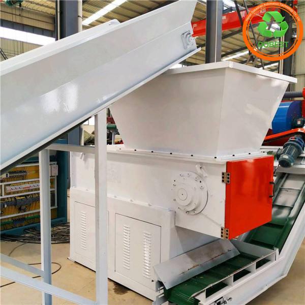Plastic Shredder for Hard PE Pipe Lumps Block Rubber Tire Single Shaft Shredding