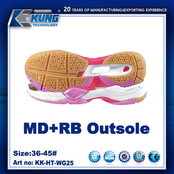 EVA Outer Sole Slip Resistant antiusura respirável para a sapata dos esportes