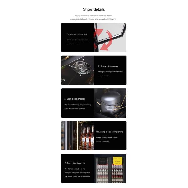 Commercial Catering Intelligent Temperature Control Beverage Refrigerator 0-20 degrees