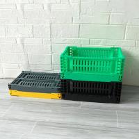 Mesh Type 5 litros de caixa de dobramento plástica empilhável para os frutos MultiFunction