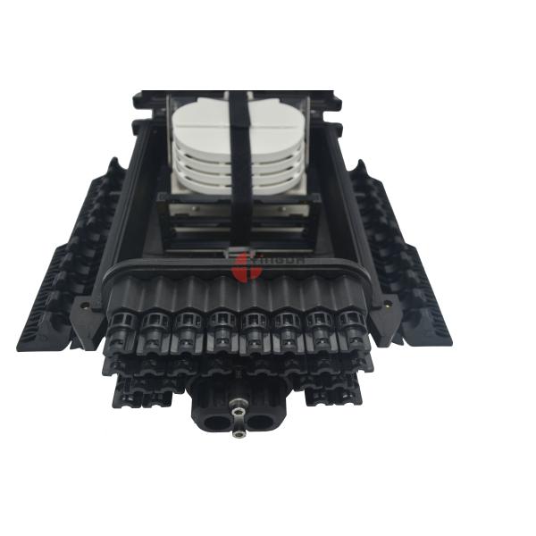 GPON FDB Inline 96 Cores PP Black 24 Ports SC Optical Fiber Splitter Access Terminal Closure