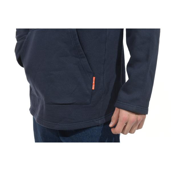 Sudadera con capucha 100% del paño grueso y suave del franco de la marina de guerra del algodón 350gsm CAT2 para los trabajadores de soldadura