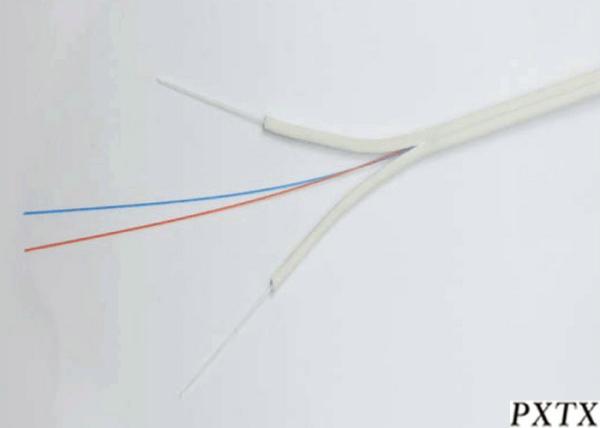 1 - 4 Core Metal Non-Metal Ftth Fiber Optic Drop Cable With 2 Strength Member